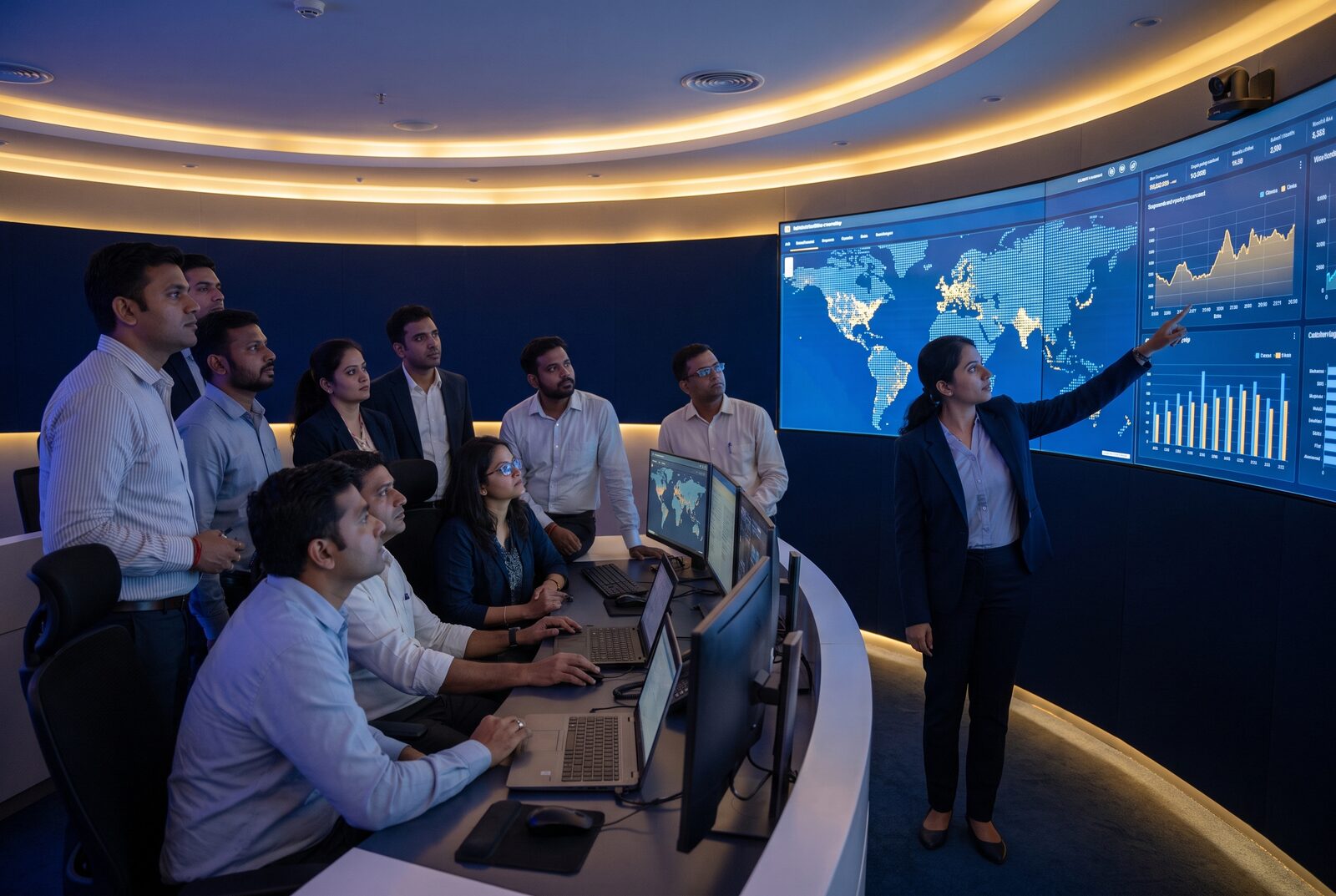 RajPragya political war room analysts at work